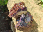 Natural Dark Amethyst Clusters x 24 From Mapatizya, Zambia