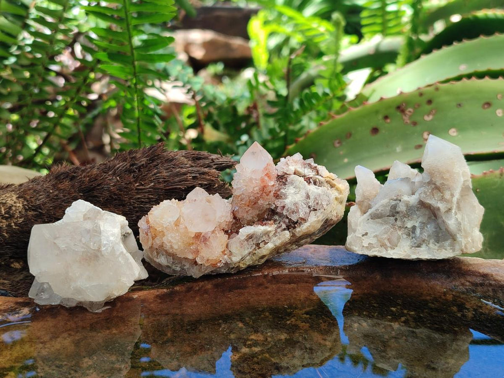 Natural Mixed Spirit Quartz Crystals and Clusters x 24 From Boekenhouthoek, South Africa
