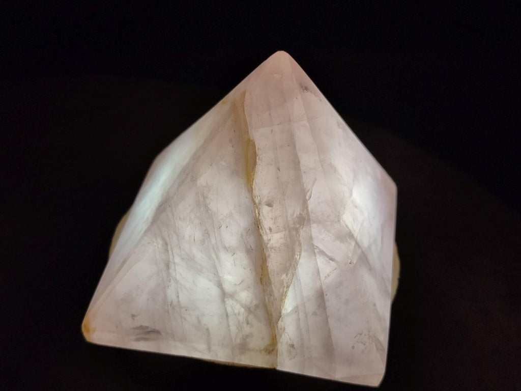 Polished Rose Quartz Pyramids x 4 From Madagascar