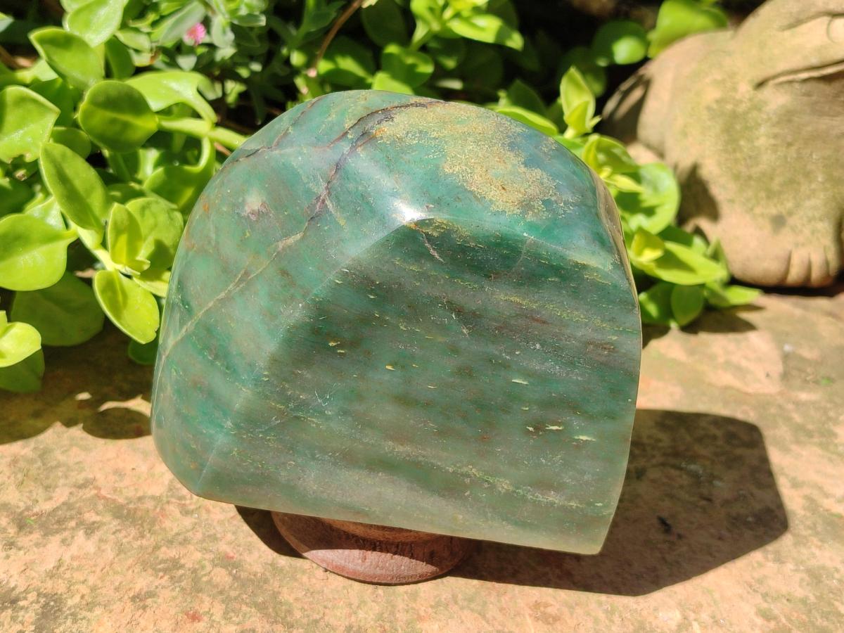 Polished Large Aventurine Free Forms x 4 From Zimbabwe