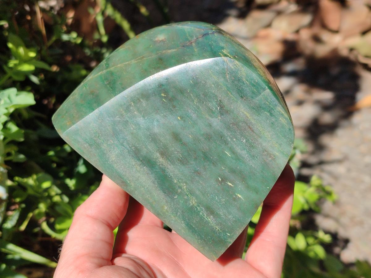 Polished Large Aventurine Free Forms x 4 From Zimbabwe