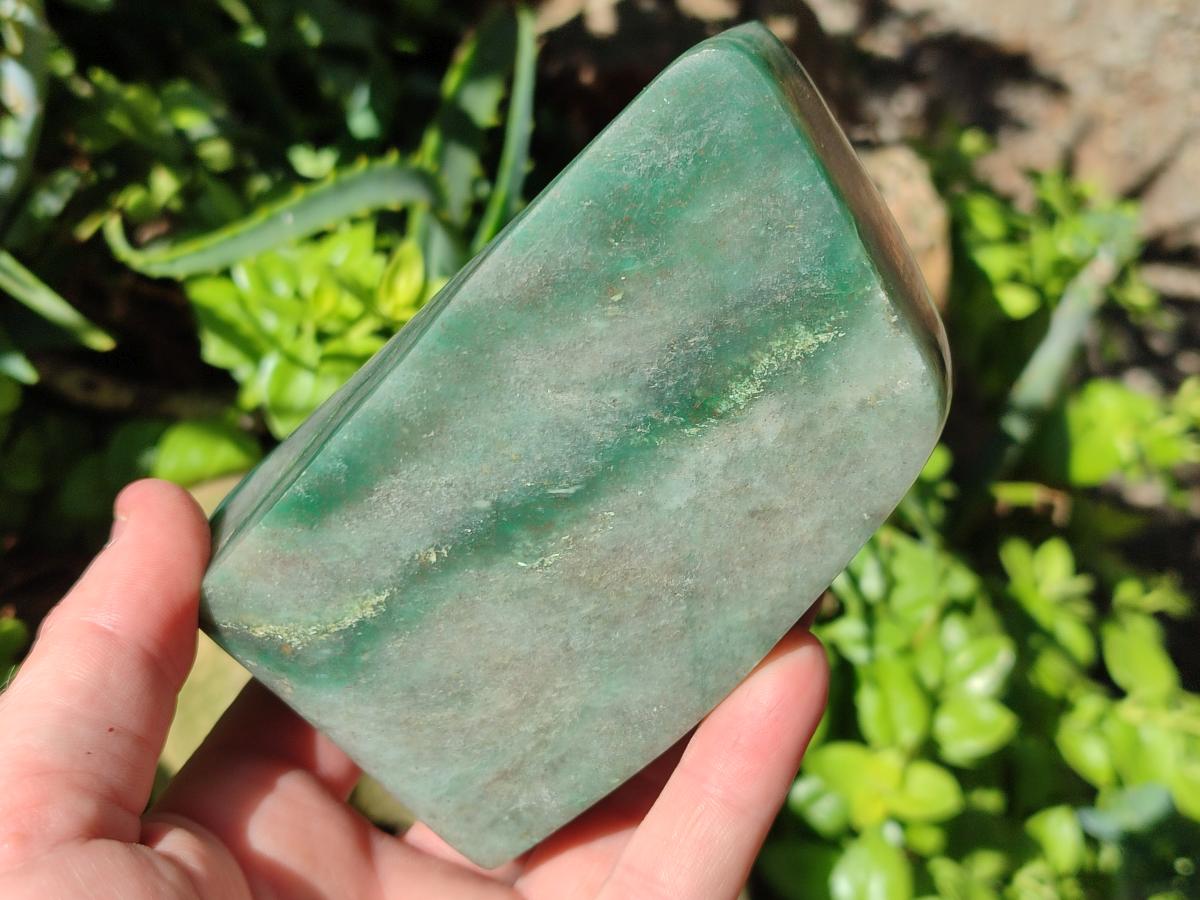 Polished Large Aventurine Free Forms x 4 From Zimbabwe