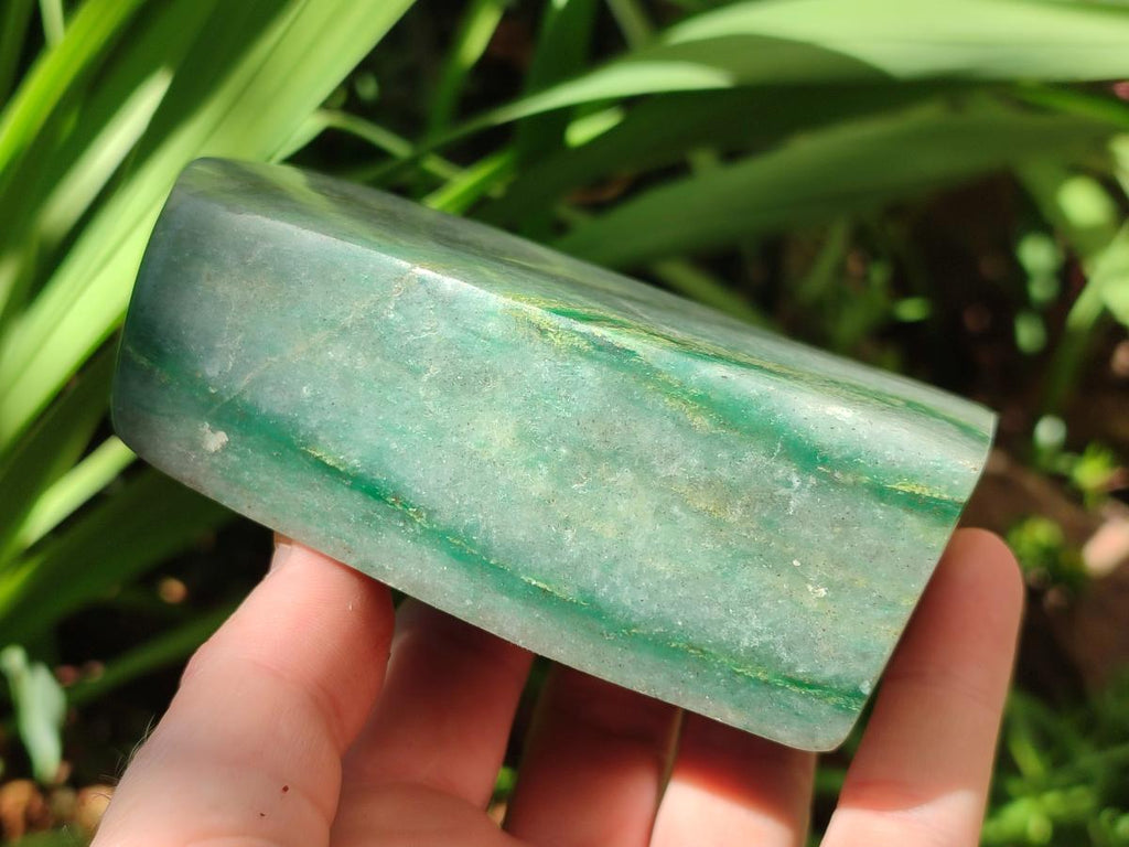 Polished Large Aventurine Free Forms x 4 From Zimbabwe