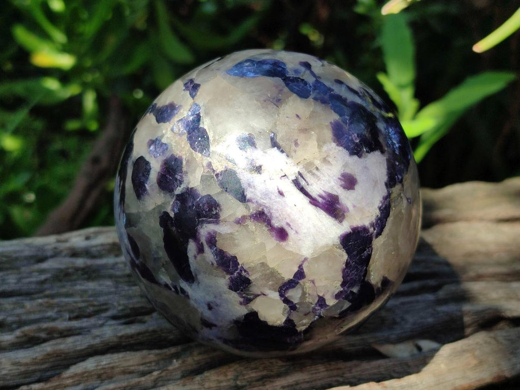 Polished Silver Leaf Lepidolite Spheres x 2 From Zimbabwe