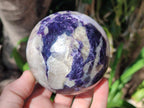 Polished Silver Leaf Lepidolite Spheres x 2 From Zimbabwe
