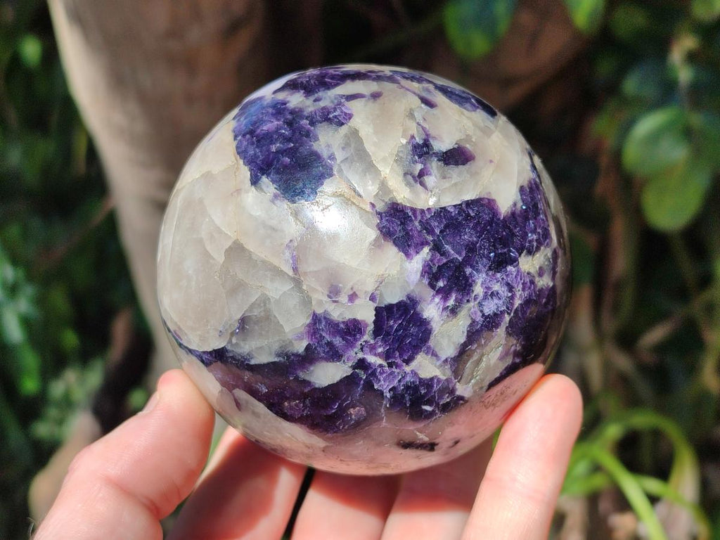 Polished Silver Leaf Lepidolite Spheres x 2 From Zimbabwe