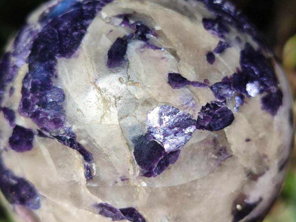 Polished Silver Leaf Lepidolite Spheres x 2 From Zimbabwe