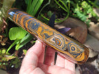 Polished Golden Tigers Eye Standing Display Pieces x 2 From Prieska, South Africa