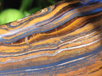 Polished Golden Tigers Eye Standing Display Pieces x 2 From Prieska, South Africa