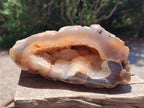Polished and Natural Large Banded Agate with Crystalline Geode x 1 From Maintirano, Madagascar - Toprock Gemstones and Minerals 