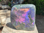 Polished Large Rare Purple Sunset Flash Labradorite Standing Display Piece x 1 From Madagascar