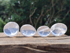 Polished Rose Girasol Pearl Quartz Palm Stones x 35 From Ambatondrazaka, Madagascar