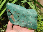 Polished One Side Great Dyke Mtorolite Chrysoprase Slices x 2 From Great Dyke Mountain Range, Zimbabwe