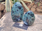 Polished Stromatolite Standing Display Pieces x 3 From Katsepy, Madagascar - Toprock Gemstones and Minerals 