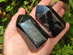 Polished Clear and Dark Morion Smokey Quartz Crystals x 6 From Madagascar