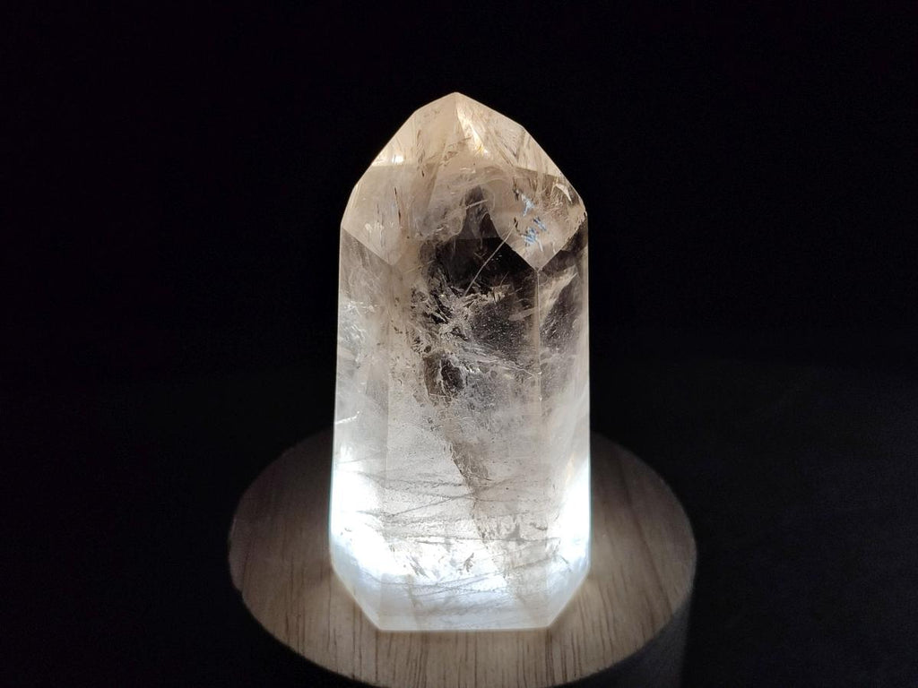Polished Clear and Dark Morion Smokey Quartz Crystals x 6 From Madagascar