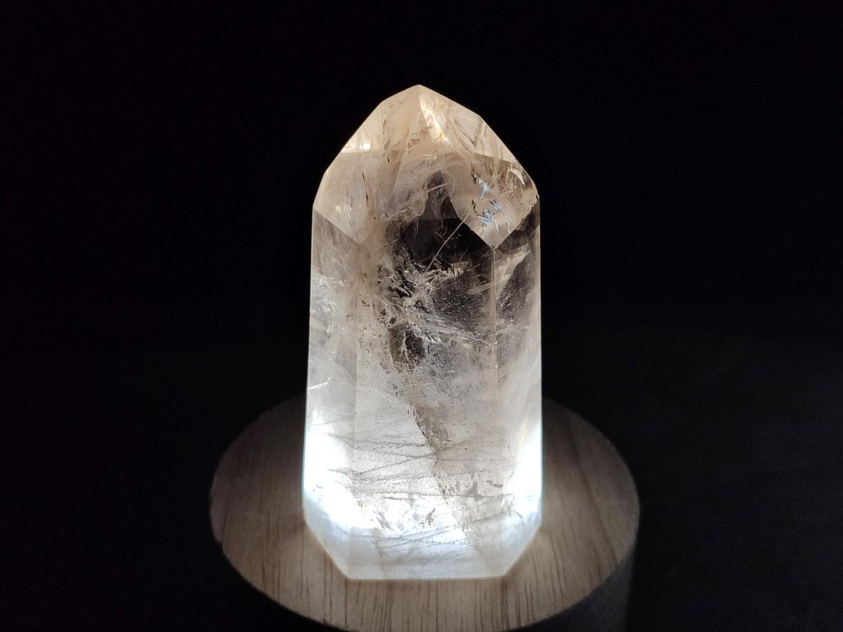 Polished Clear and Dark Morion Smokey Quartz Crystals x 6 From Madagascar