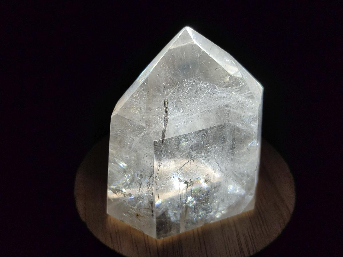Polished Clear and Dark Morion Smokey Quartz Crystals x 6 From Madagascar