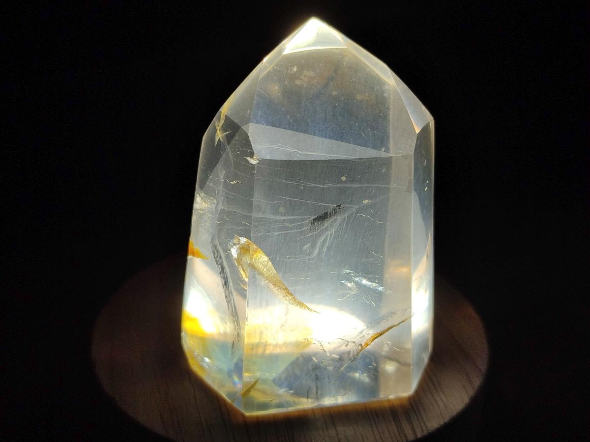Polished Clear and Dark Morion Smokey Quartz Crystals x 6 From Madagascar