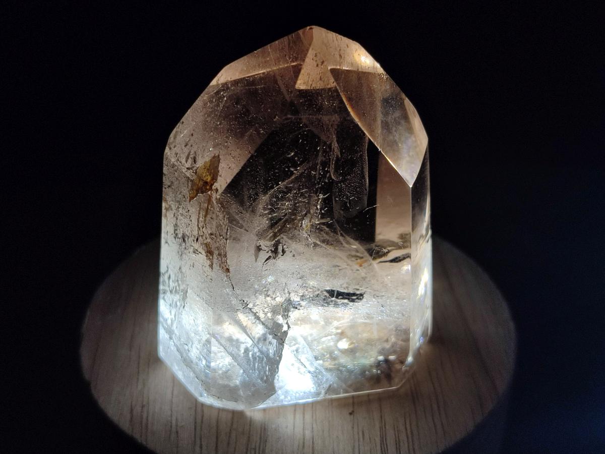 Polished Clear and Dark Morion Smokey Quartz Crystals x 6 From Madagascar