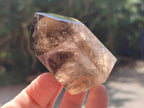 Polished Clear and Dark Morion Smokey Quartz Crystals x 6 From Madagascar