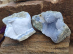 Natural Blue Lace Agate Geodes and Vug Specimens x 24 From Nsanje, Malawi