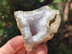Natural Blue Lace Agate Geodes and Vug Specimens x 24 From Nsanje, Malawi