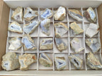Natural Blue Lace Agate Geodes and Vug Specimens x 24 From Nsanje, Malawi