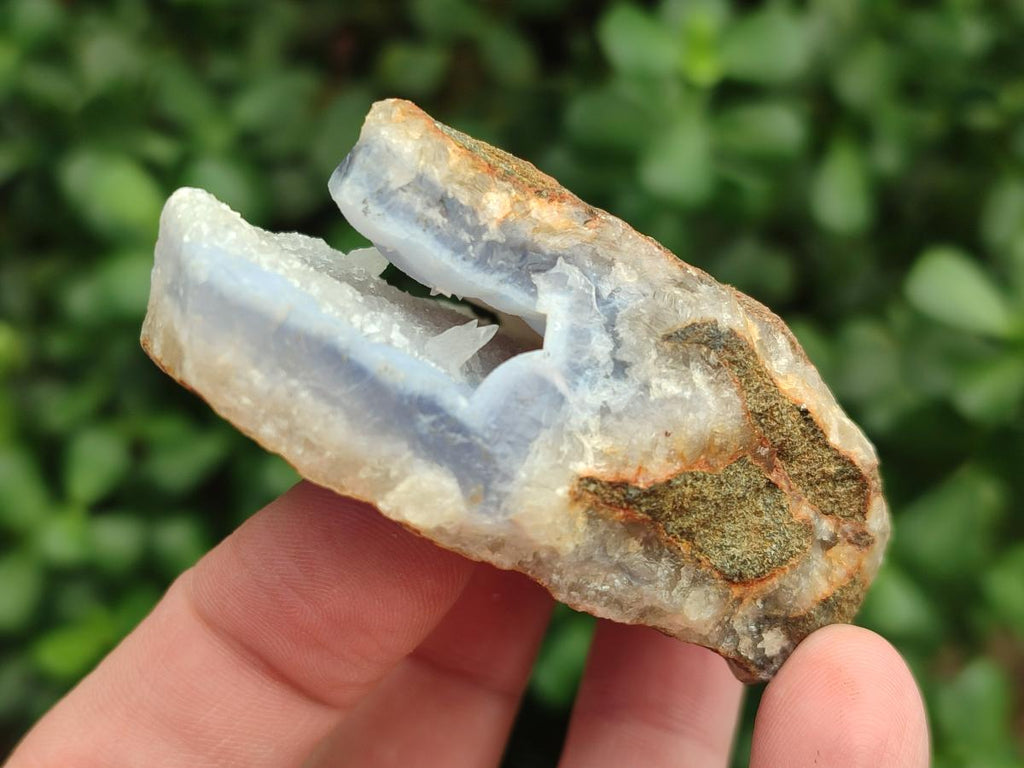 Natural Blue Lace Agate Geodes and Vug Specimens x 24 From Nsanje, Malawi