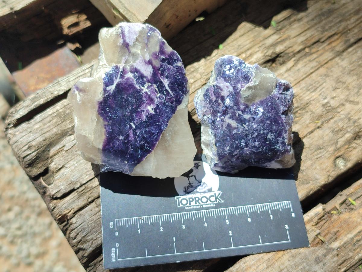 Polished One Side Silver Leaf Lepidolite Domed Nodules x 24 From Zimbabwe