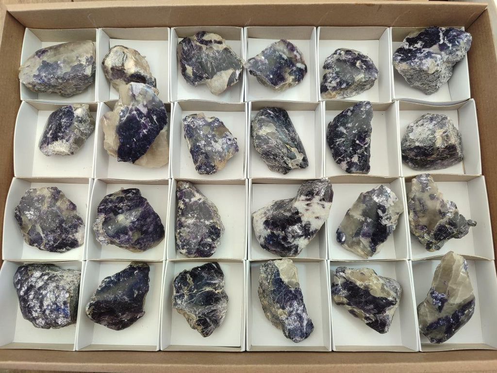 Polished One Side Silver Leaf Lepidolite Domed Nodules x 24 From Zimbabwe