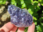 Polished One Side Silver Leaf Lepidolite Domed Nodules x 24 From Zimbabwe