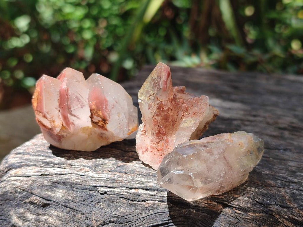 Natural Red Hematoid Quartz Single Crystals x 70 From Karoi, Zimbabwe - Toprock Gemstones and Minerals 