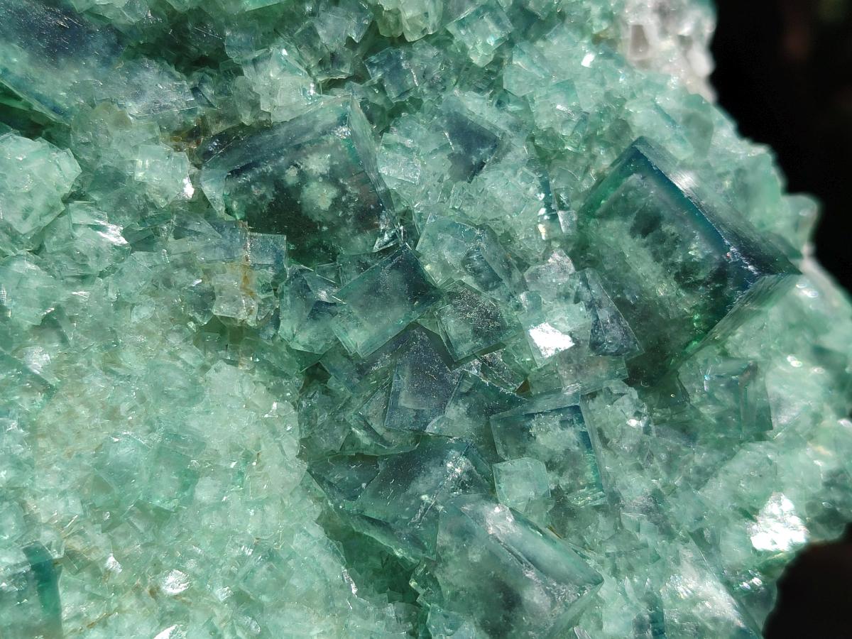 Natural Large Cabinet Size Cubic Green Fluorite Cluster Specimen x 1 From Mandrosonoro, Madagascar