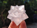 Hand Made Gemmy Rose Quartz Merkabah x 3 From Madagascar - Toprock Gemstones and Minerals 