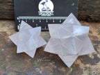 Hand Made Gemmy Rose Quartz Merkabah x 3 From Madagascar - Toprock Gemstones and Minerals 