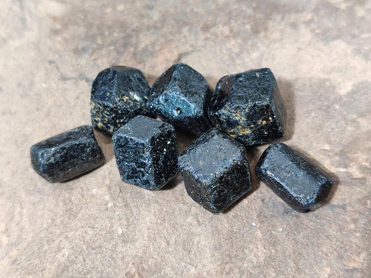 Natural Mini Schorl Black Tourmaline Crystals x 1,61 Kg Lot From Zimbabwe