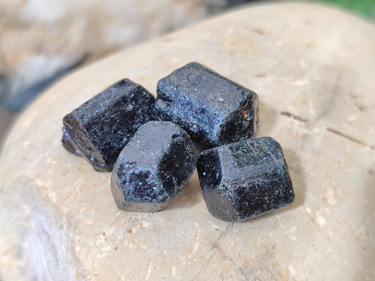 Natural Mini Schorl Black Tourmaline Crystals x 1,61 Kg Lot From Zimbabwe