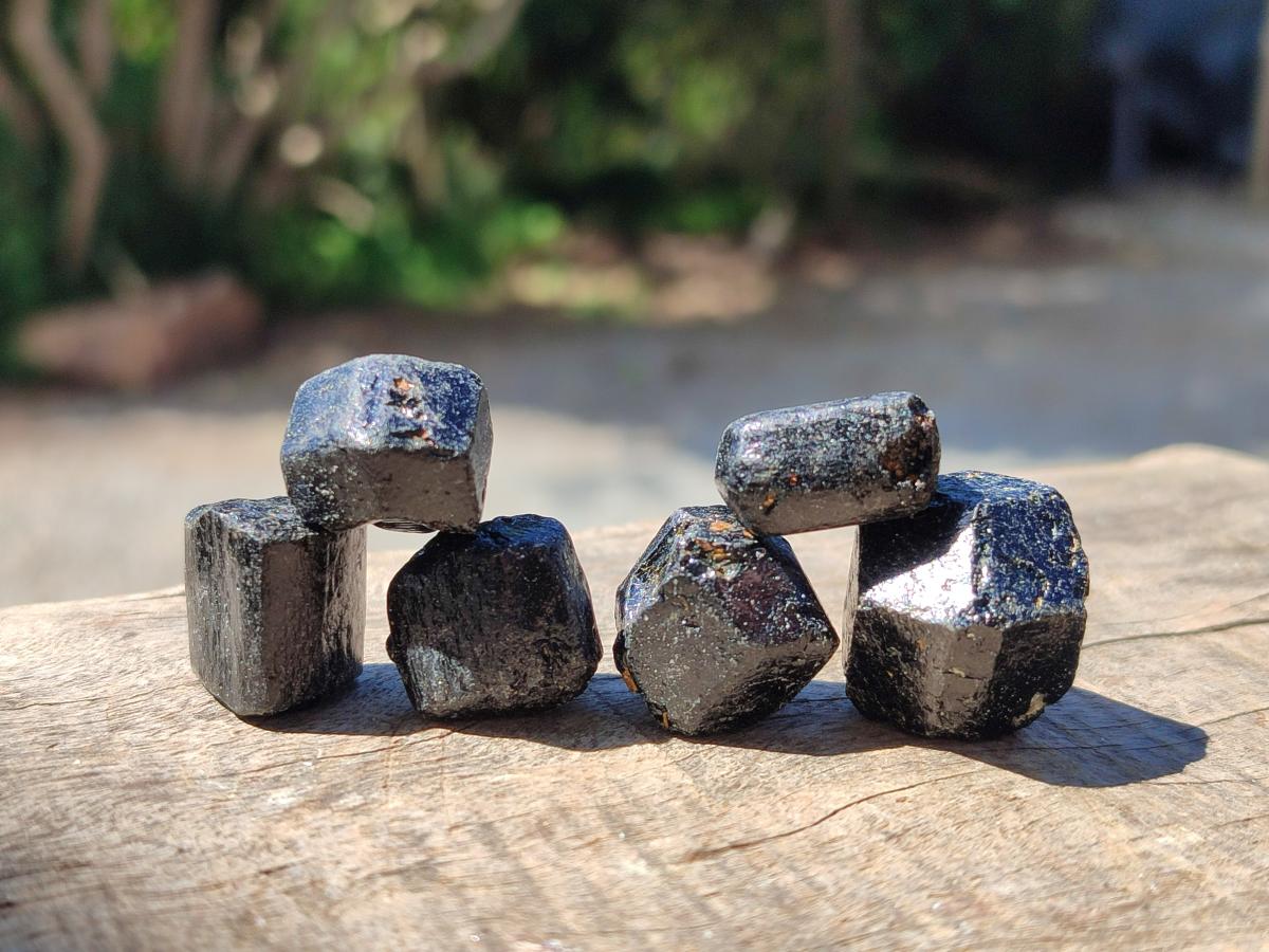 Natural Mini Schorl Black Tourmaline Crystals x 1,61 Kg Lot From Zimbabwe