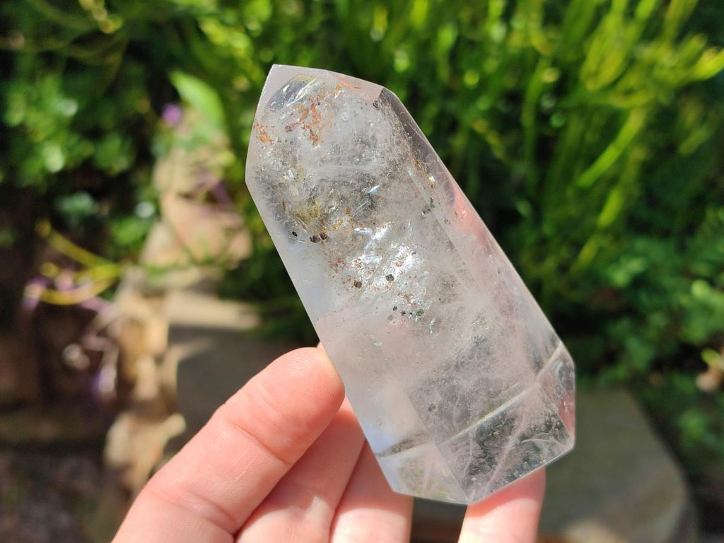Polished Mixed Quartz Crystals with Inclusions x 6 From Madagascar - Toprock Gemstones and Minerals 