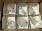 Polished Mixed Quartz Crystals with Inclusions x 6 From Madagascar - Toprock Gemstones and Minerals 