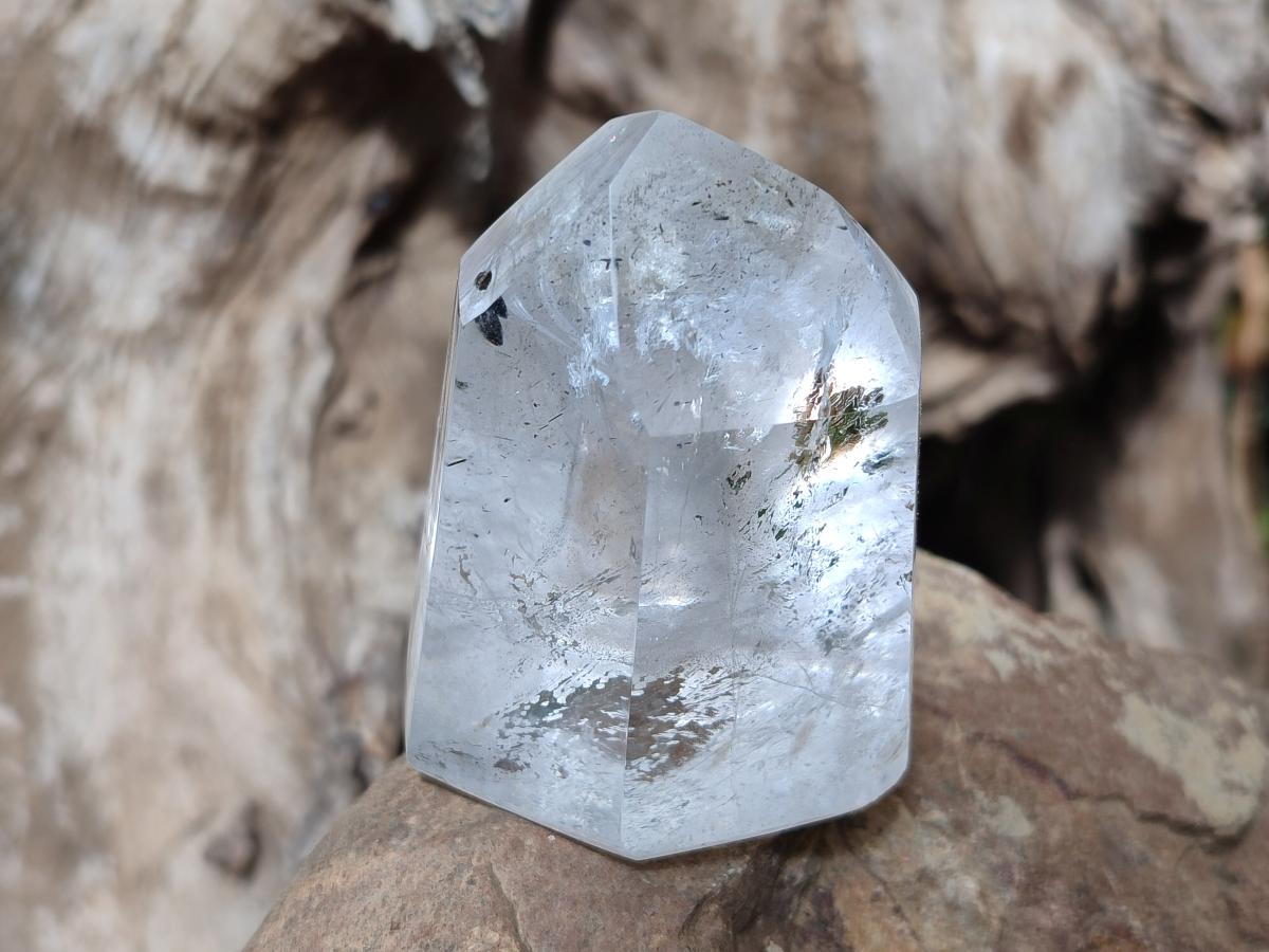 Polished Mixed Quartz Crystals with Inclusions x 6 From Madagascar - Toprock Gemstones and Minerals 