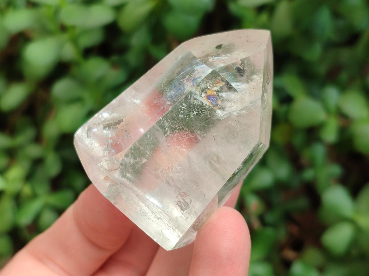 Polished Mixed Quartz Crystals with Inclusions x 6 From Madagascar - Toprock Gemstones and Minerals 