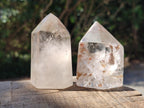 Polished Mixed Quartz Crystals with Inclusions x 6 From Madagascar - Toprock Gemstones and Minerals 