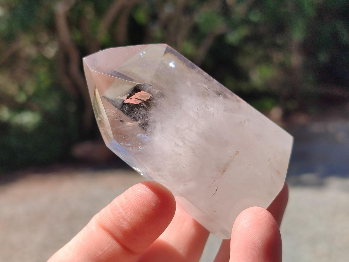 Polished Mixed Quartz Crystals with Inclusions x 6 From Madagascar