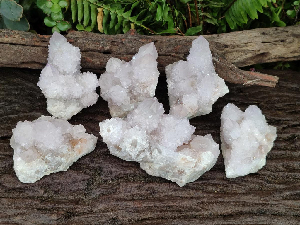 Natural Lilac Amethyst Spirit Quartz Clusters x 6 From Boekenhouthoek, South Africa