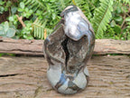Polished and Natural Large Septerye Sauvage "Dragons Egg" Geode Standing Display Piece x 1 From Mahajanga, Madagascar