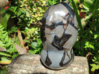 Polished and Natural Large Septerye Sauvage "Dragons Egg" Geode Standing Display Piece x 1 From Mahajanga, Madagascar