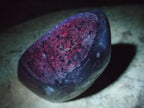 Polished and Natural Blue Lace Agate Standing Display Pieces x 3 From Nsanje, Malawi
