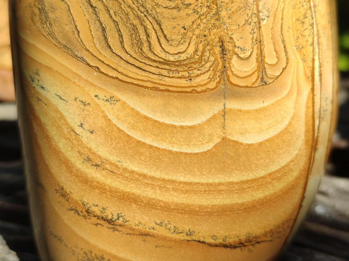 Polished Picture Stone Jasper Standing Display Pieces x 2 From Ais-Ais, Namibia
